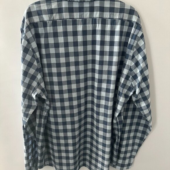 Express Blue Check XXL Shirt  NWT  100% Cotton - Picture 2 of 13